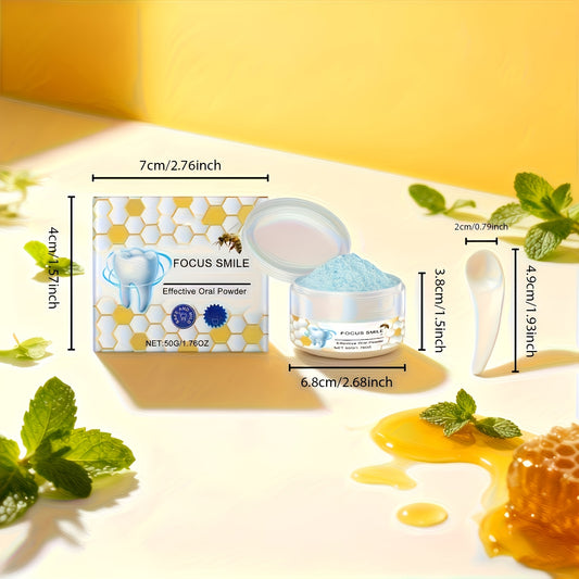 Bee Venom Oral Care Tooth Powder - Contains Natural Plant Ingredients of Bee Venom And Mint Essence to Gently And Deeply Clean Dental, Providing Lasting Freshness for 24 Hours. Excellent Dental Care Product. Christmas Gift