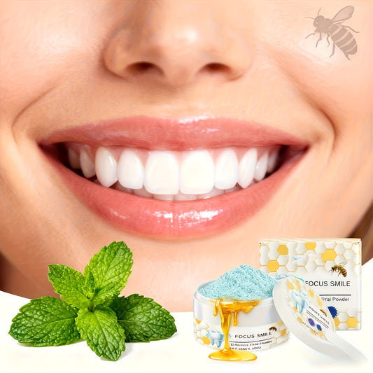 Bee Venom Oral Care Tooth Powder - Contains Natural Plant Ingredients of Bee Venom And Mint Essence to Gently And Deeply Clean Dental, Providing Lasting Freshness for 24 Hours. Excellent Dental Care Product. Christmas Gift